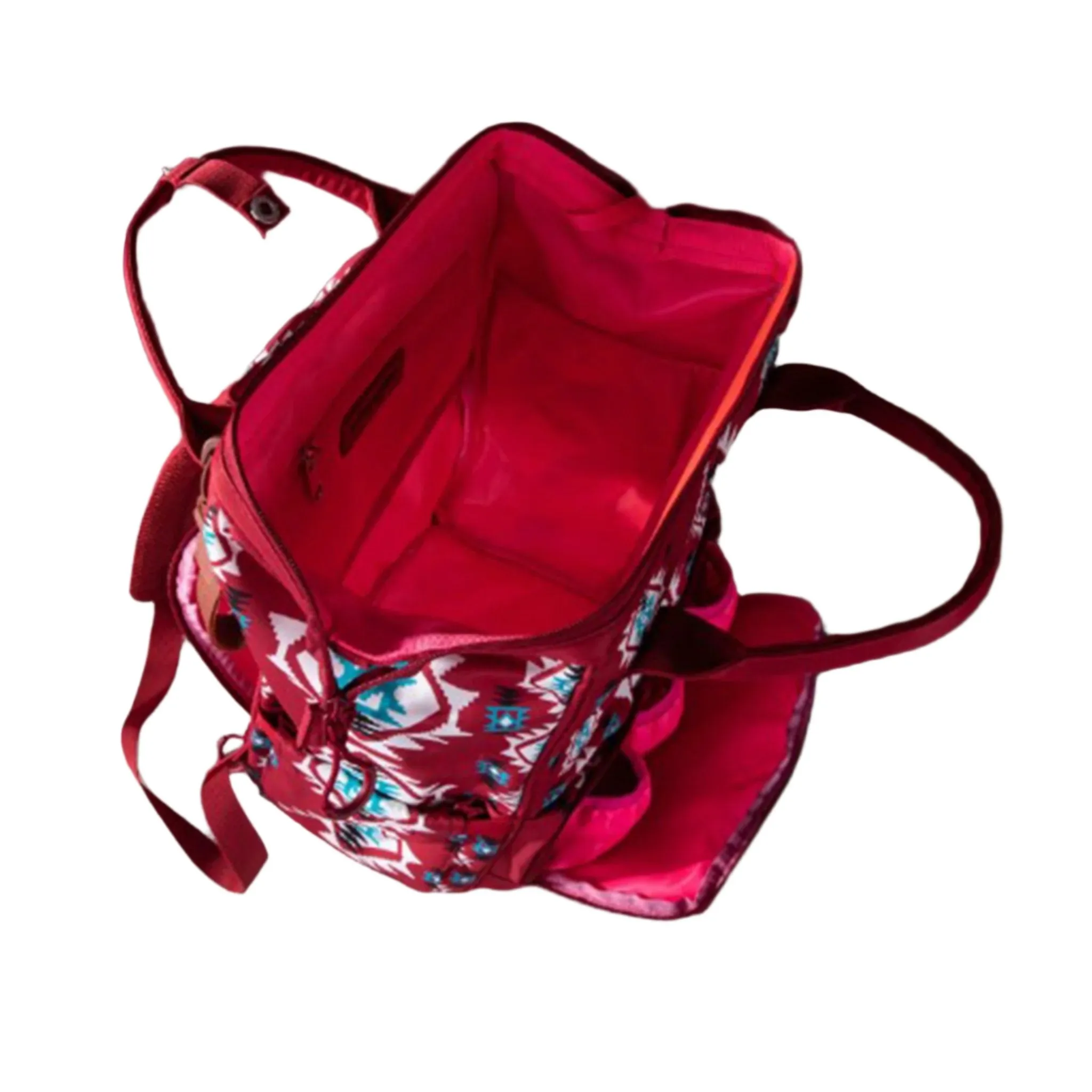 Wrangler Burgundy Aztec Callie Backpack/Diaper Bag sold by Western Edge product image thumbnail 3