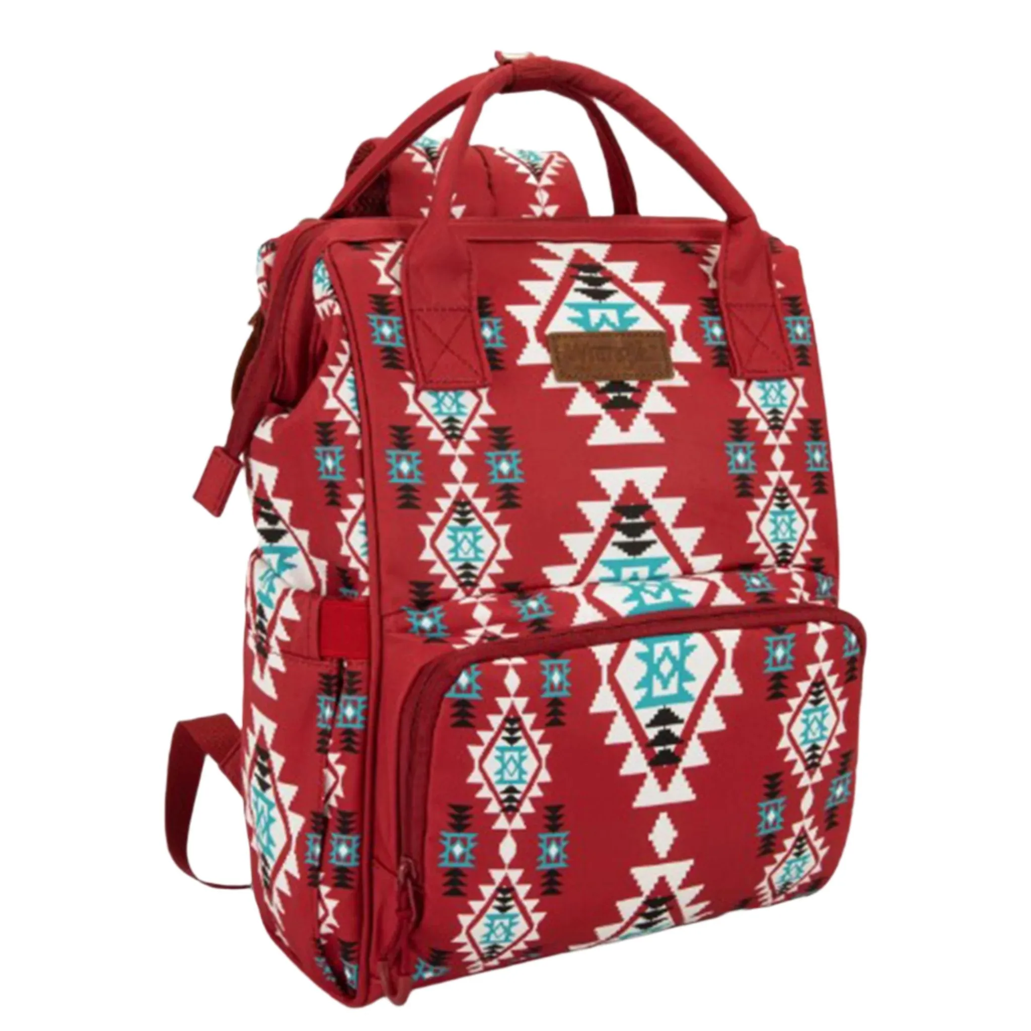 Wrangler Burgundy Aztec Callie Backpack/Diaper Bag sold by Western Edge