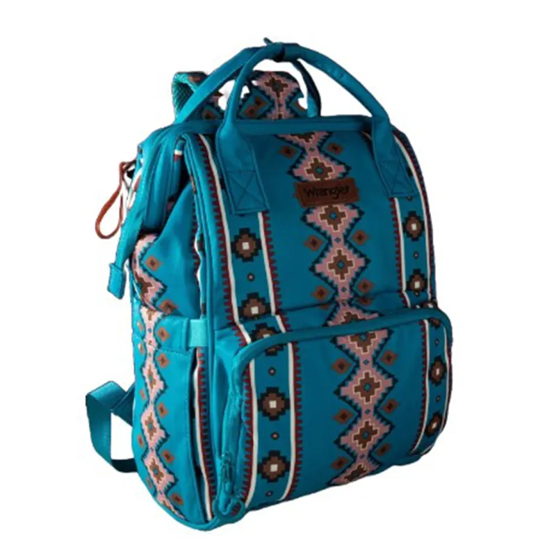 Wrangler Turquoise Aztec Callie Backpack/Diaper Bag made by Montana West