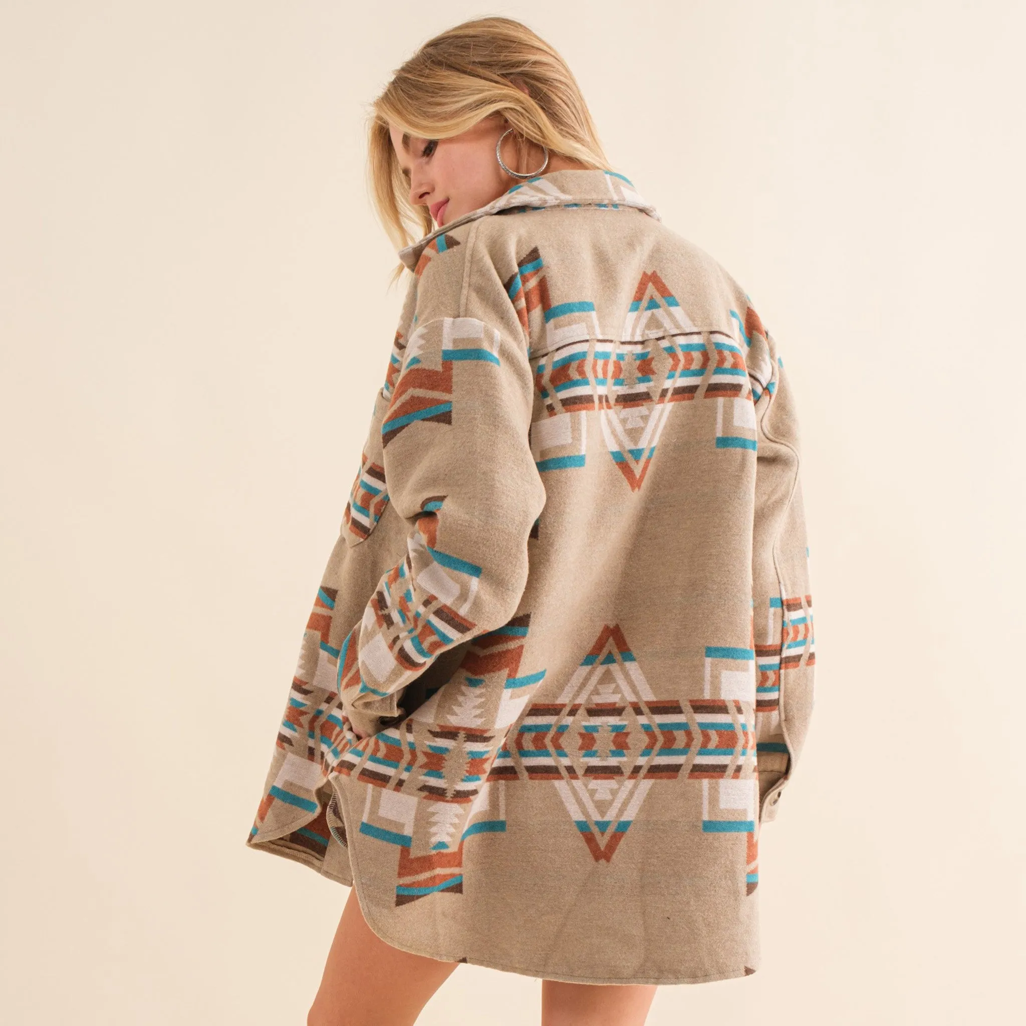 Blue B Women's Aztec Print Jacket sold by Western Edge product image thumbnail 4