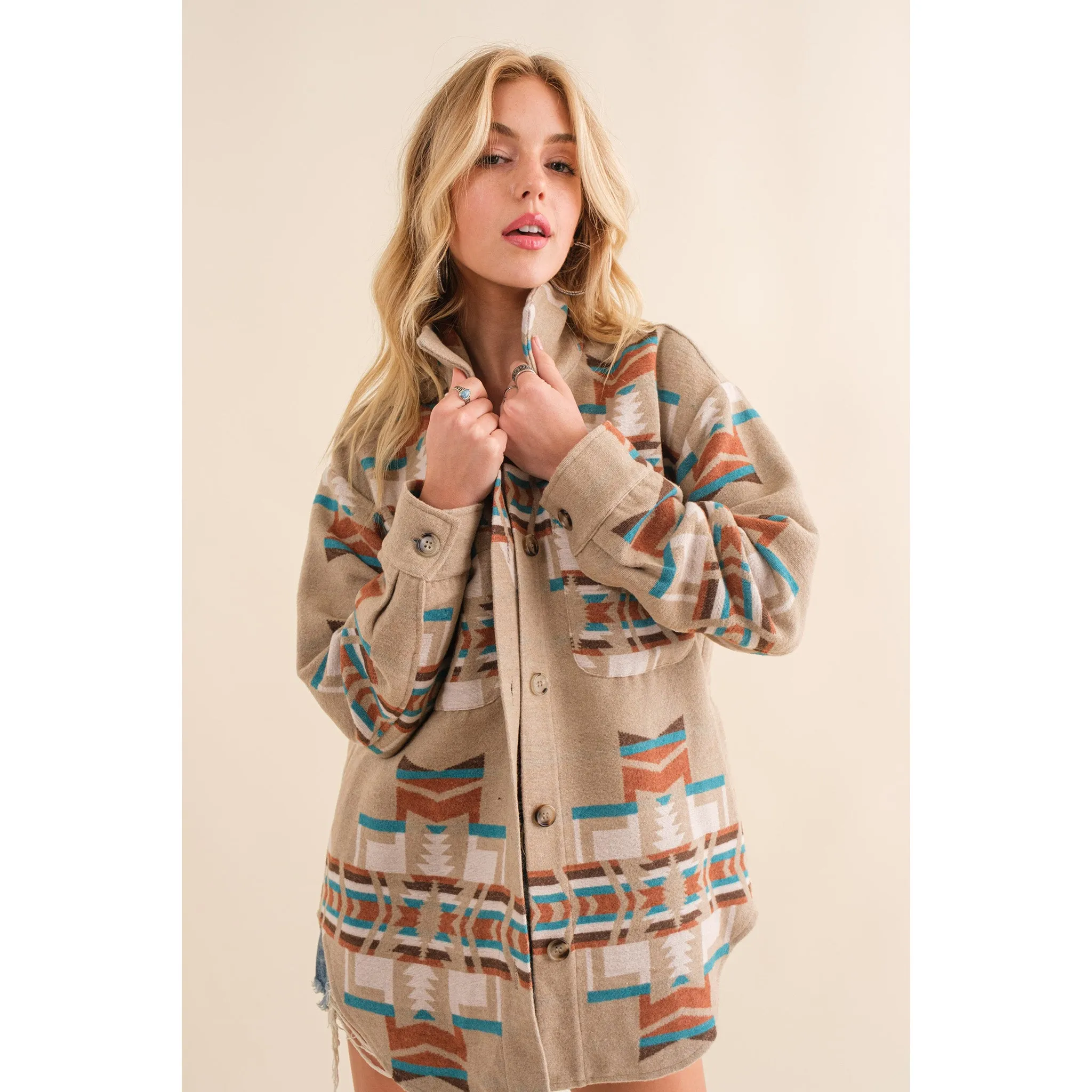 Blue B Women's Aztec Print Jacket sold by Western Edge product image thumbnail 2