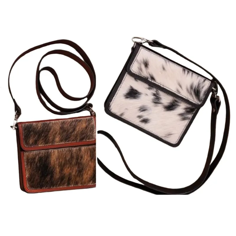 Austin Accent Leather Cowhide Crossbody made by Western Edge