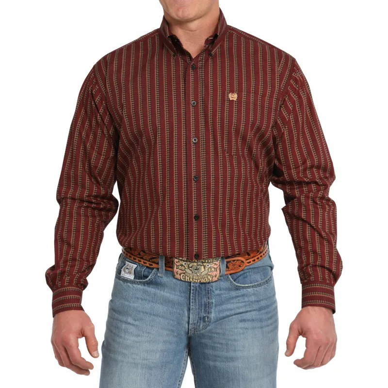 Cinch Men's Red Shot Shell Print Button Down sold by Western Edge