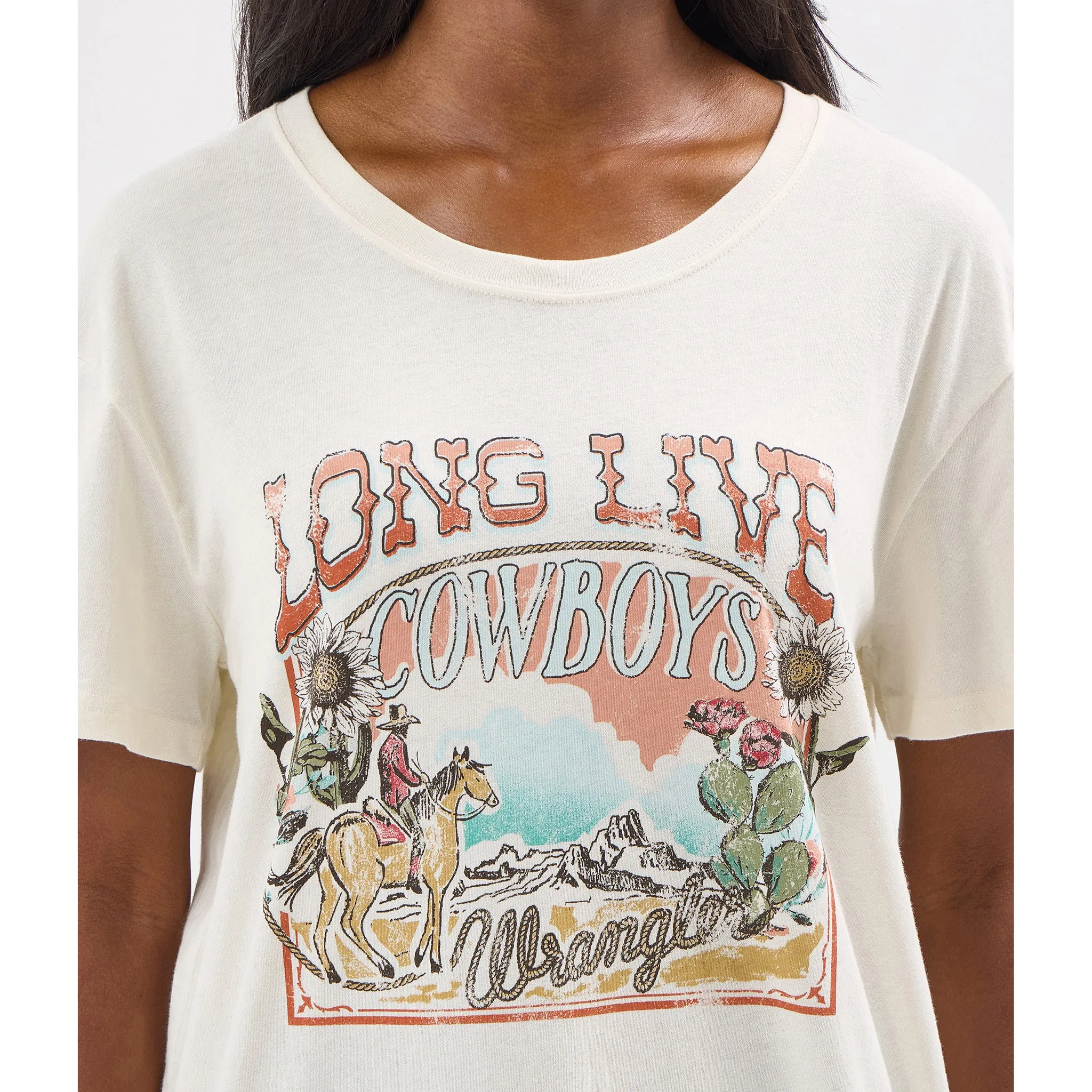 Wrangler Women's Long Live Cowboys Graphic T-Shirt sold by Western Edge product image thumbnail 2