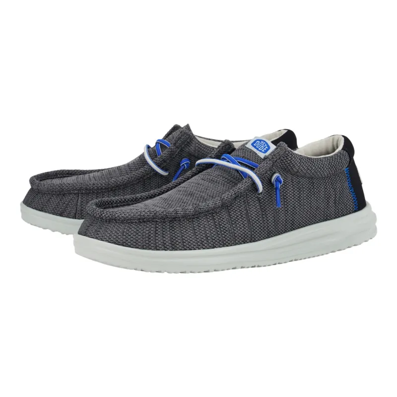 Hey Dude Men's Wally H20 Mesh Black Shoes made by Hey Dude