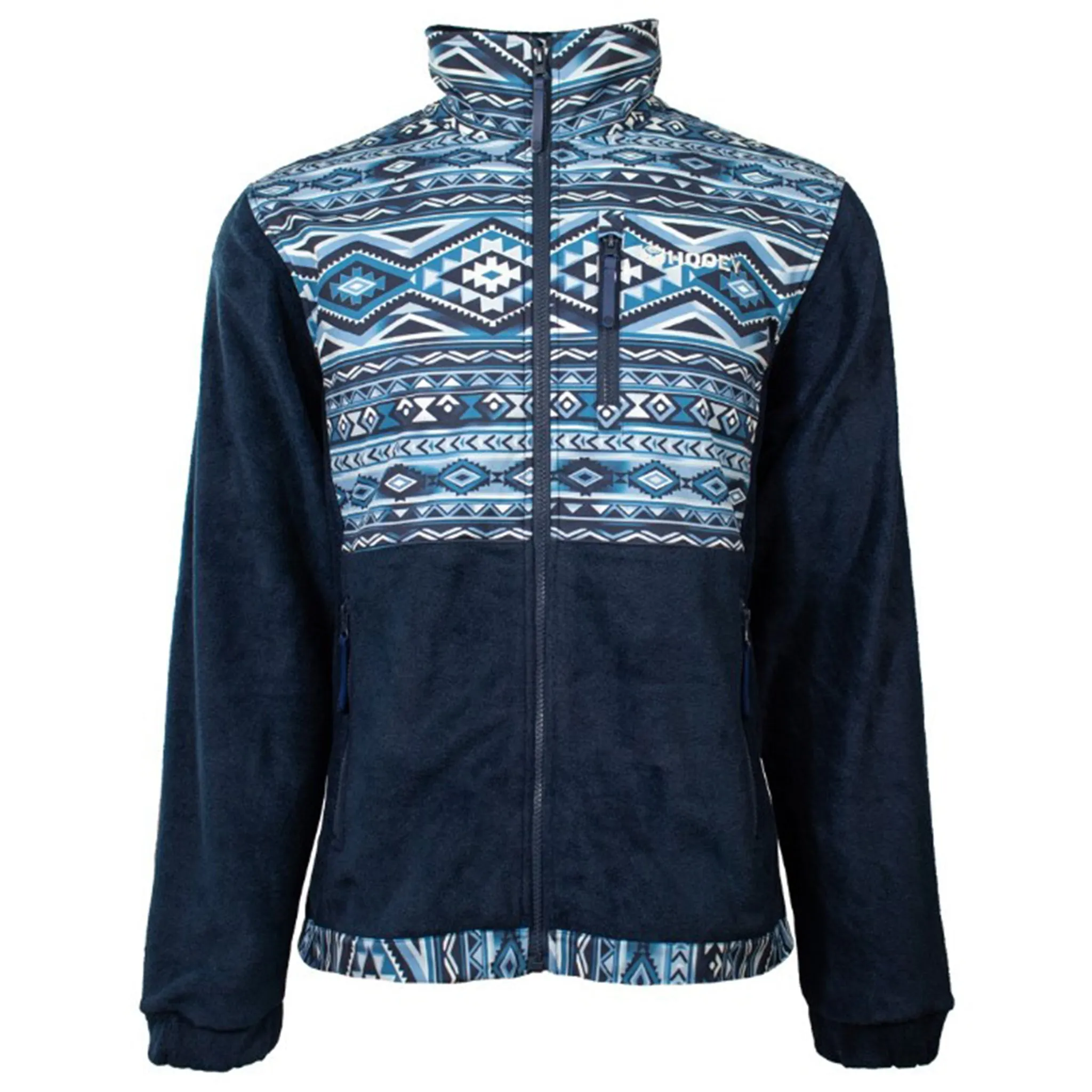Hooey Men's Navy Aztec Fleece Jacket sold by Western Edge