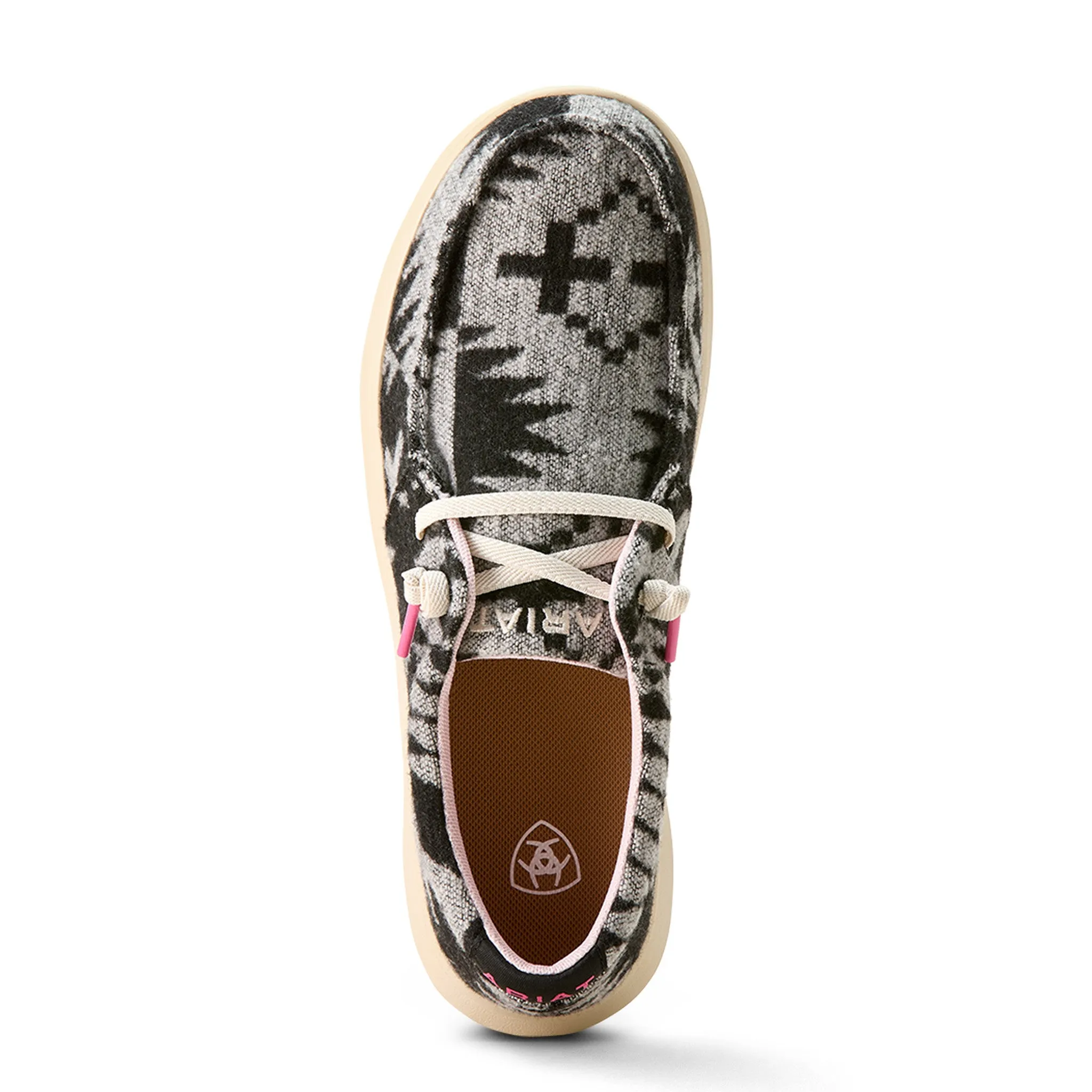 Ariat Women's Black White Flannel Hilo Shoes sold by Western Edge product image thumbnail 5