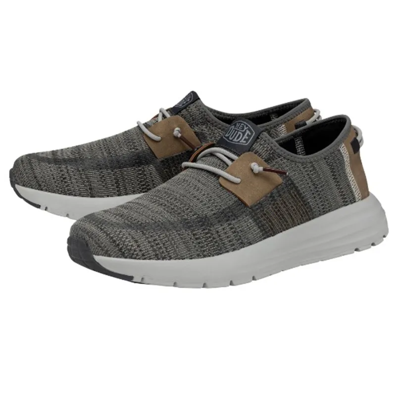 Hey Dude Men's Sirocco Grey Mix Casual Shoes sold by Western Edge