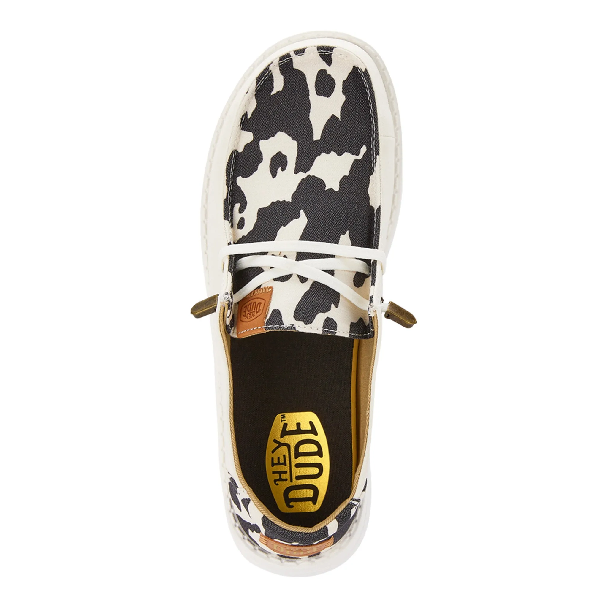 Hey Dude Wendy Black/White Cow Print Shoes sold by Western Edge product image thumbnail 4
