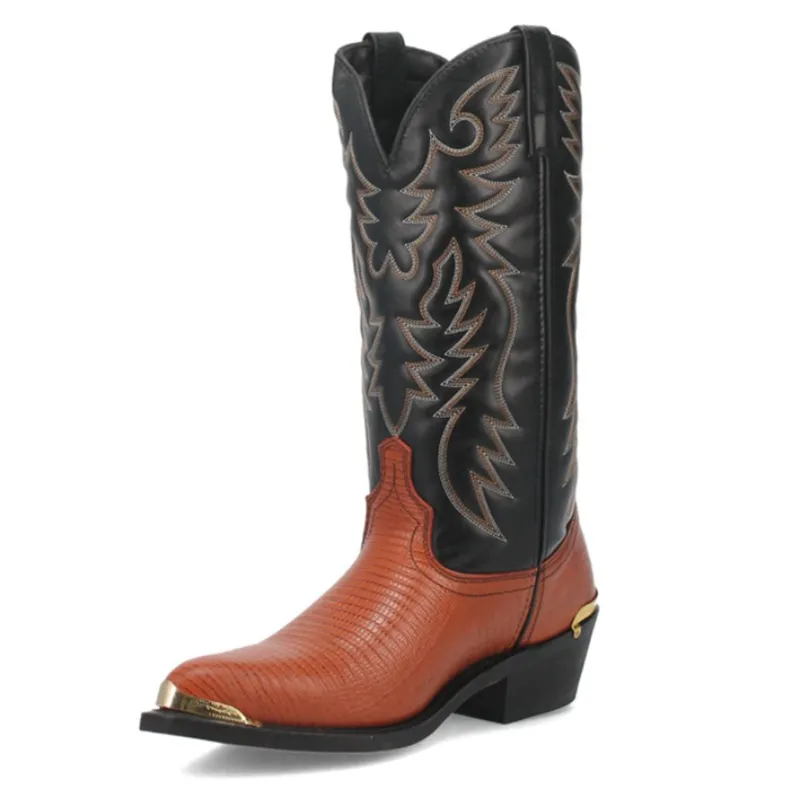 Dan Post Men's Peanut Lizard Western Boots made by Dan Post
