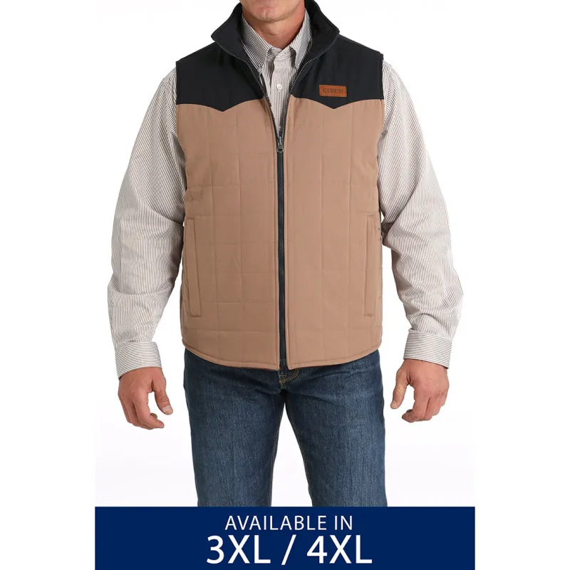 Cinch Men's Plus Size Khaki Reversible Vest made by Cinch