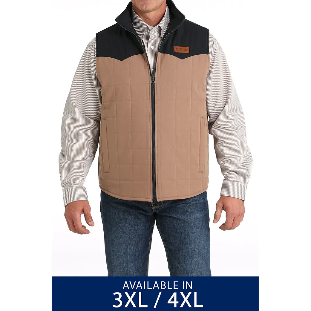 Cinch Men's Plus Size Khaki Reversible Vest sold by Western Edge