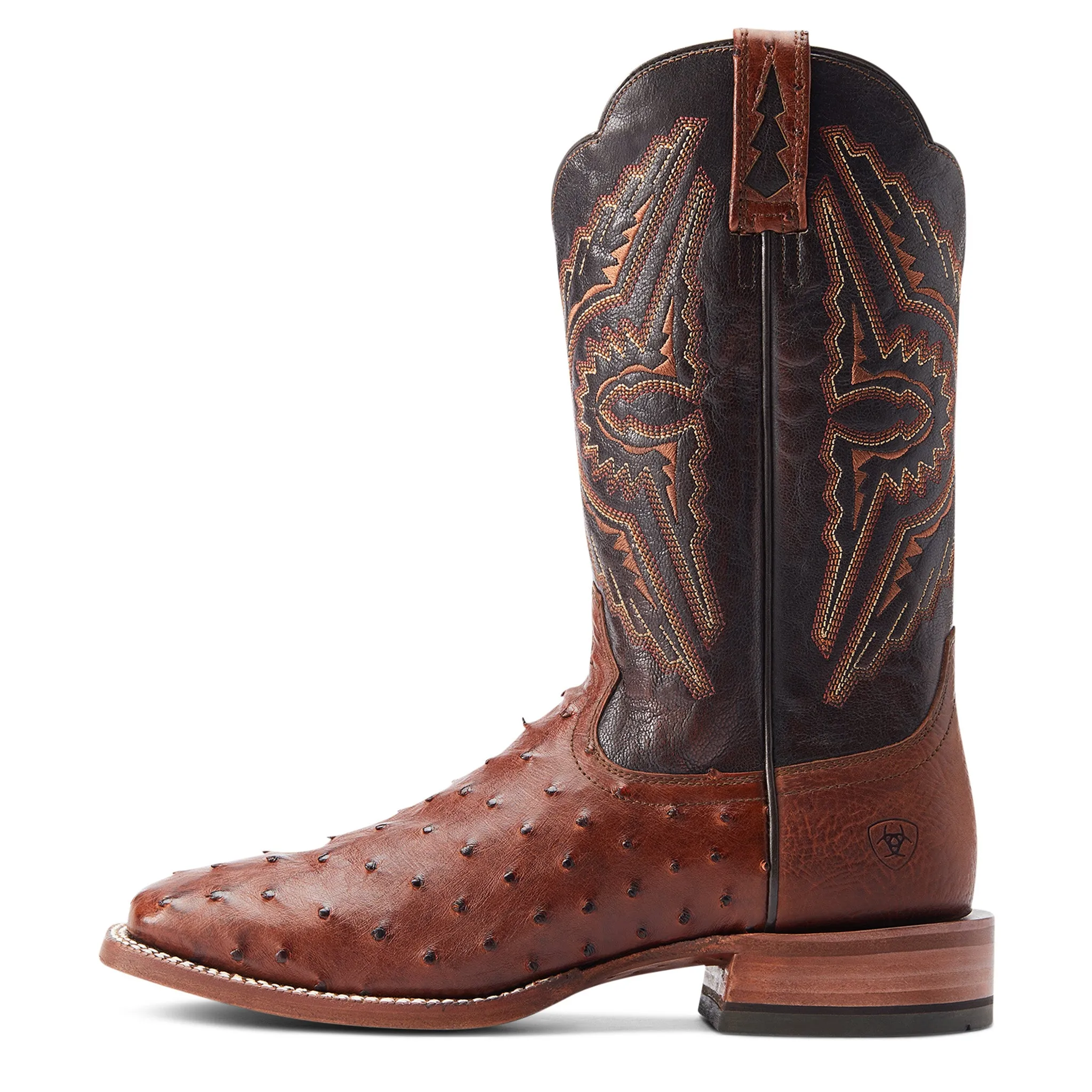 Ariat Men's Broncy Cinnamon Full Quill Ostrich Boots sold by Western Edge product image thumbnail 3