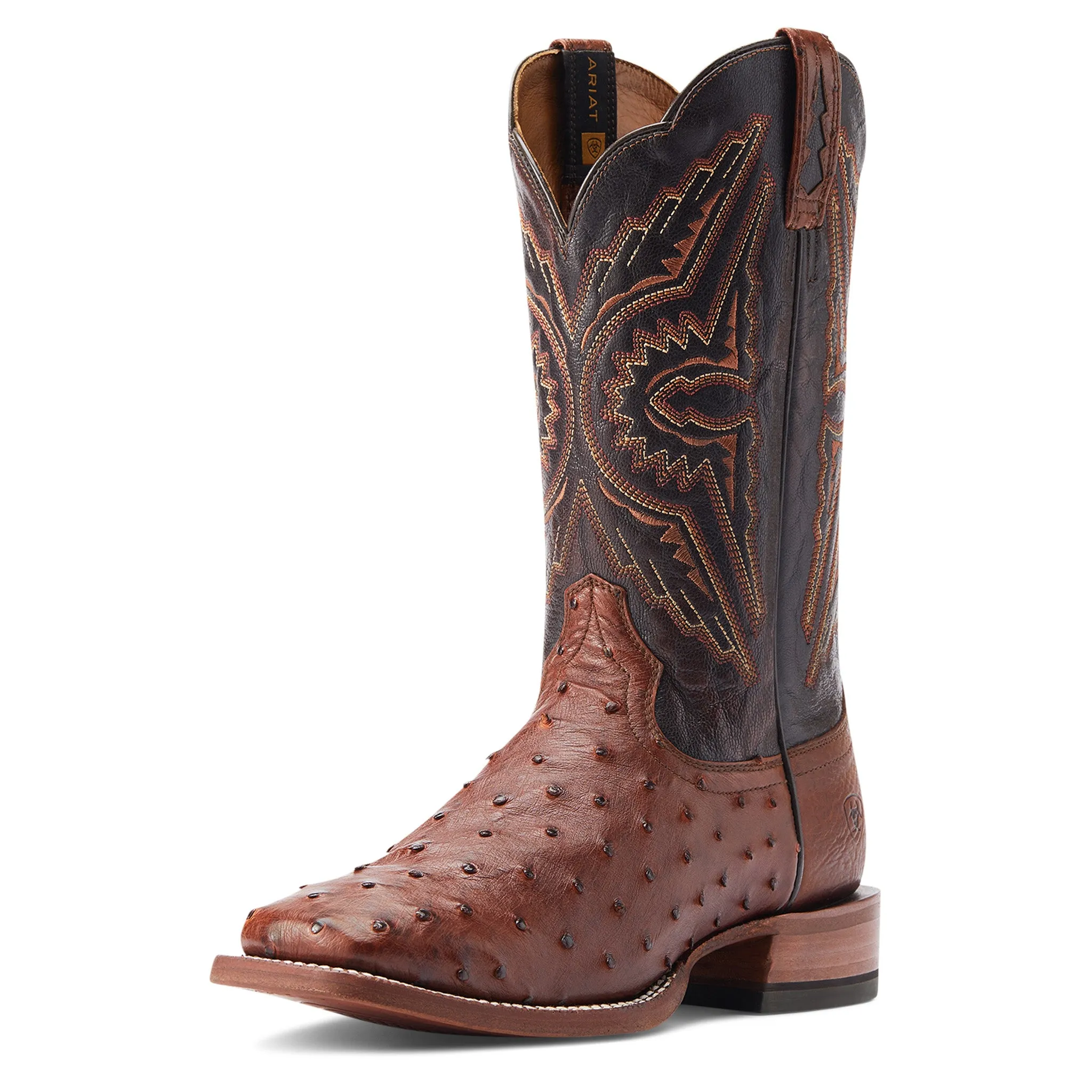 Ariat Men's Broncy Cinnamon Full Quill Ostrich Boots sold by Western Edge product image thumbnail 2