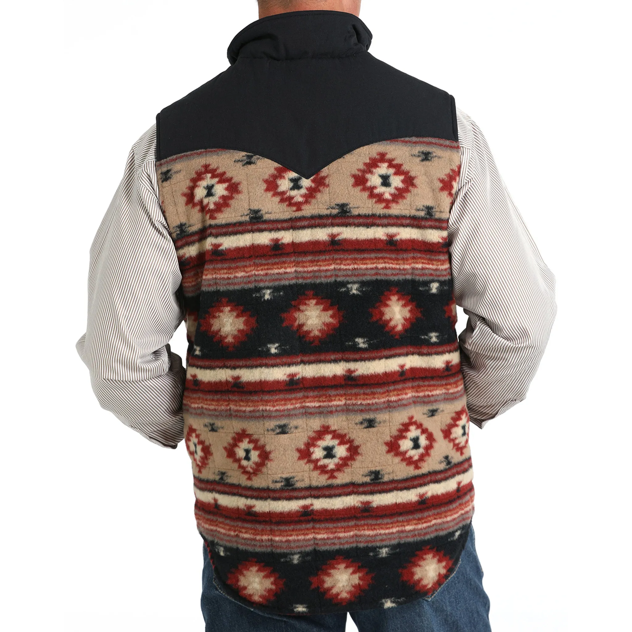 Cinch Men's Khaki Reversible Vest sold by Western Edge product image thumbnail 3