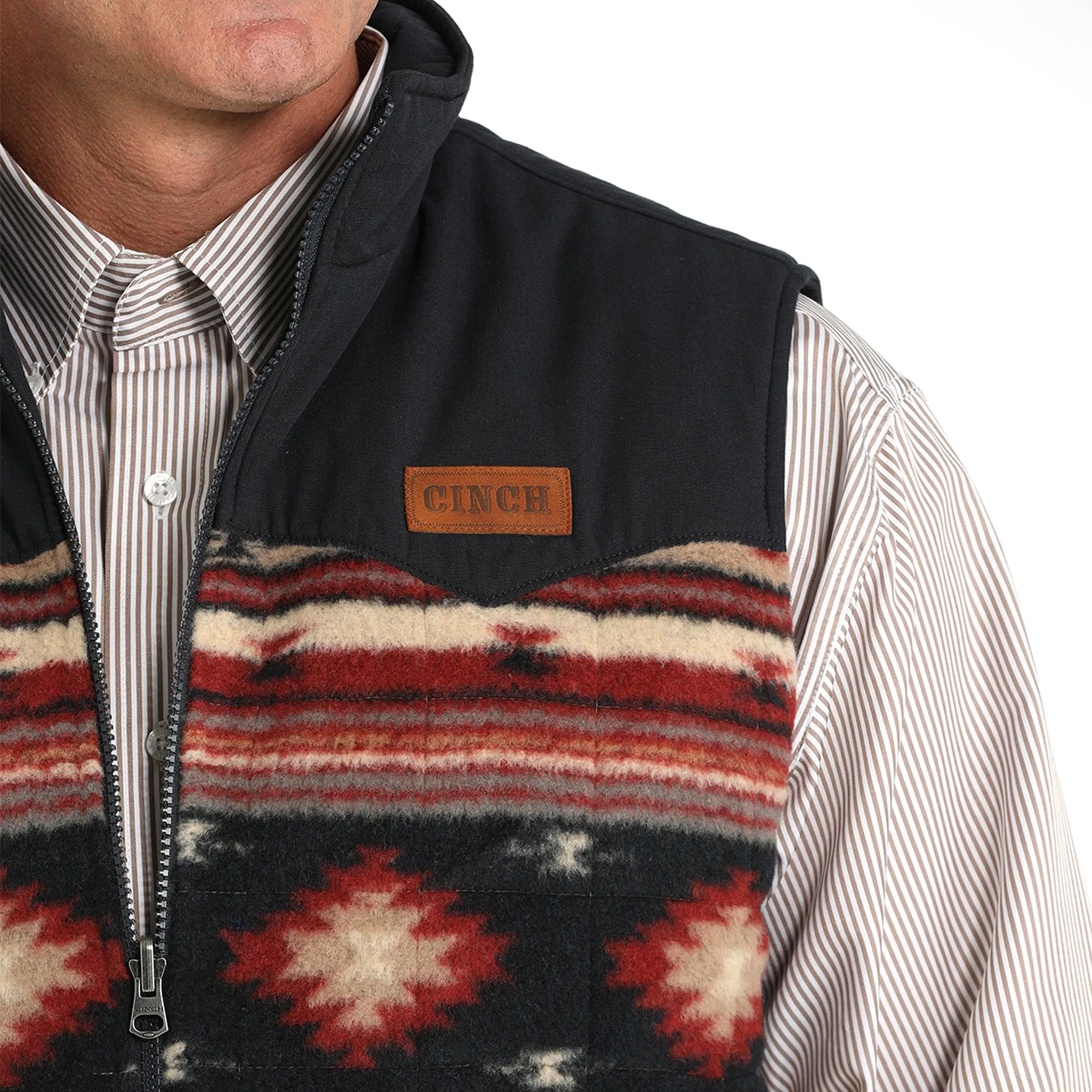 Cinch Men's Khaki Reversible Vest sold by Western Edge product image thumbnail 4