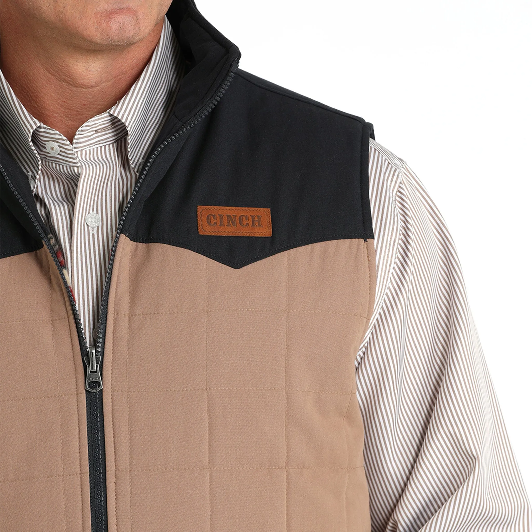 Cinch Men's Khaki Reversible Vest sold by Western Edge product image thumbnail 5