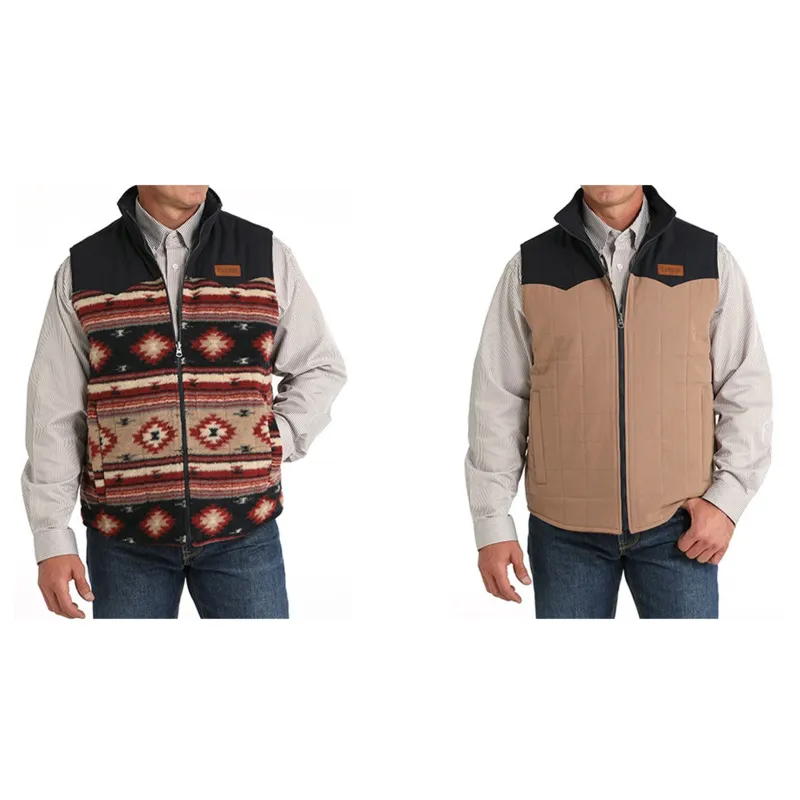 Cinch Men's Khaki Reversible Vest sold by Western Edge