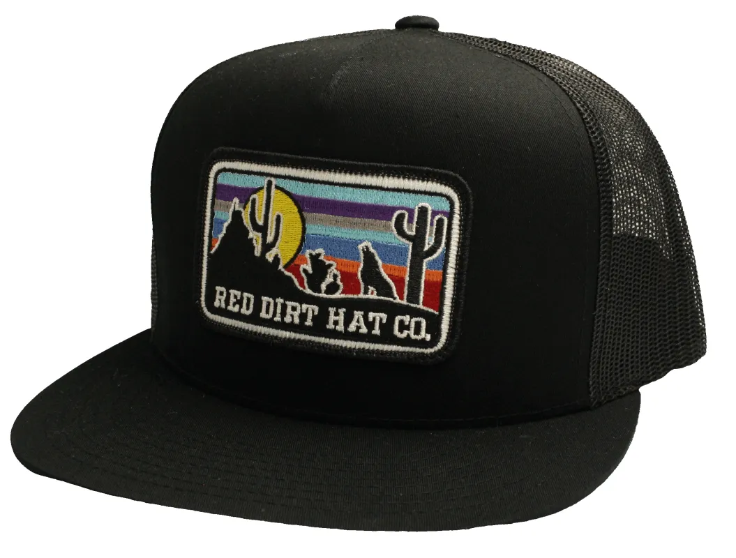 Red Dirt Coyote Patch Black/Black made by Western Edge