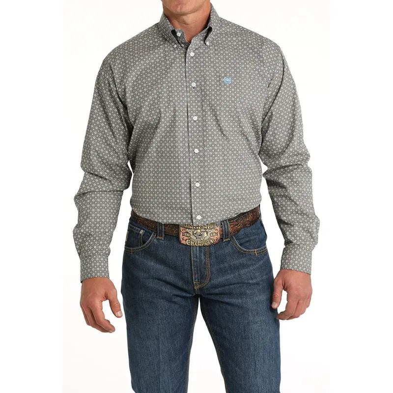 Cinch Men's Diamond Geometric Print Long Sleeve Shirt sold by Western Edge
