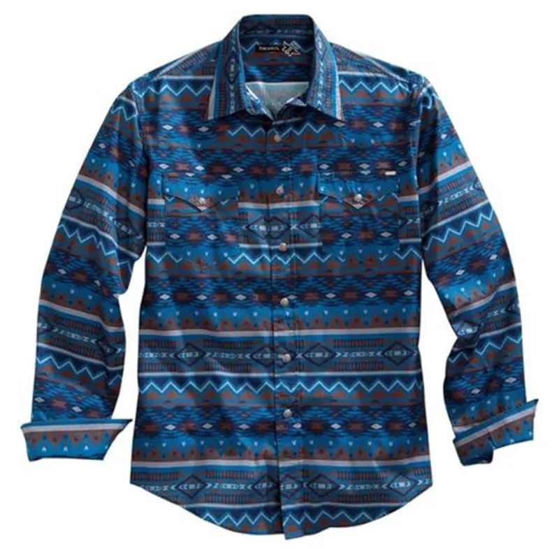 Tin Haul Men's Long Sleeve Button Down made by Western Edge