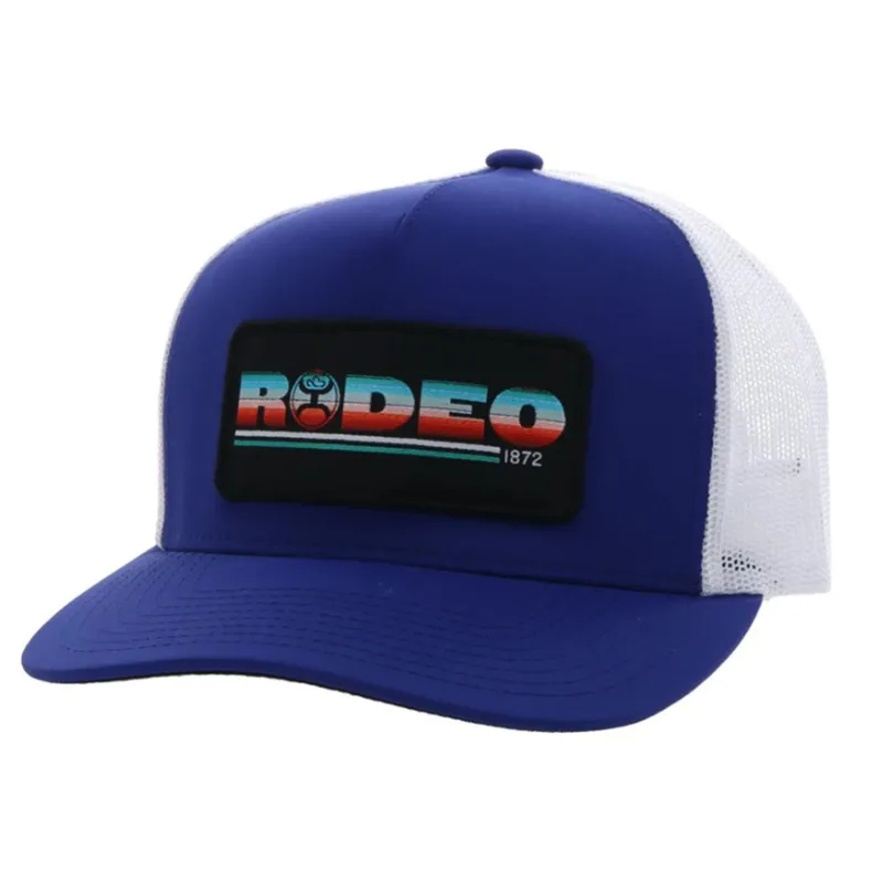 Hooey Rodeo Blue & White Snapback Cap made by Western Edge