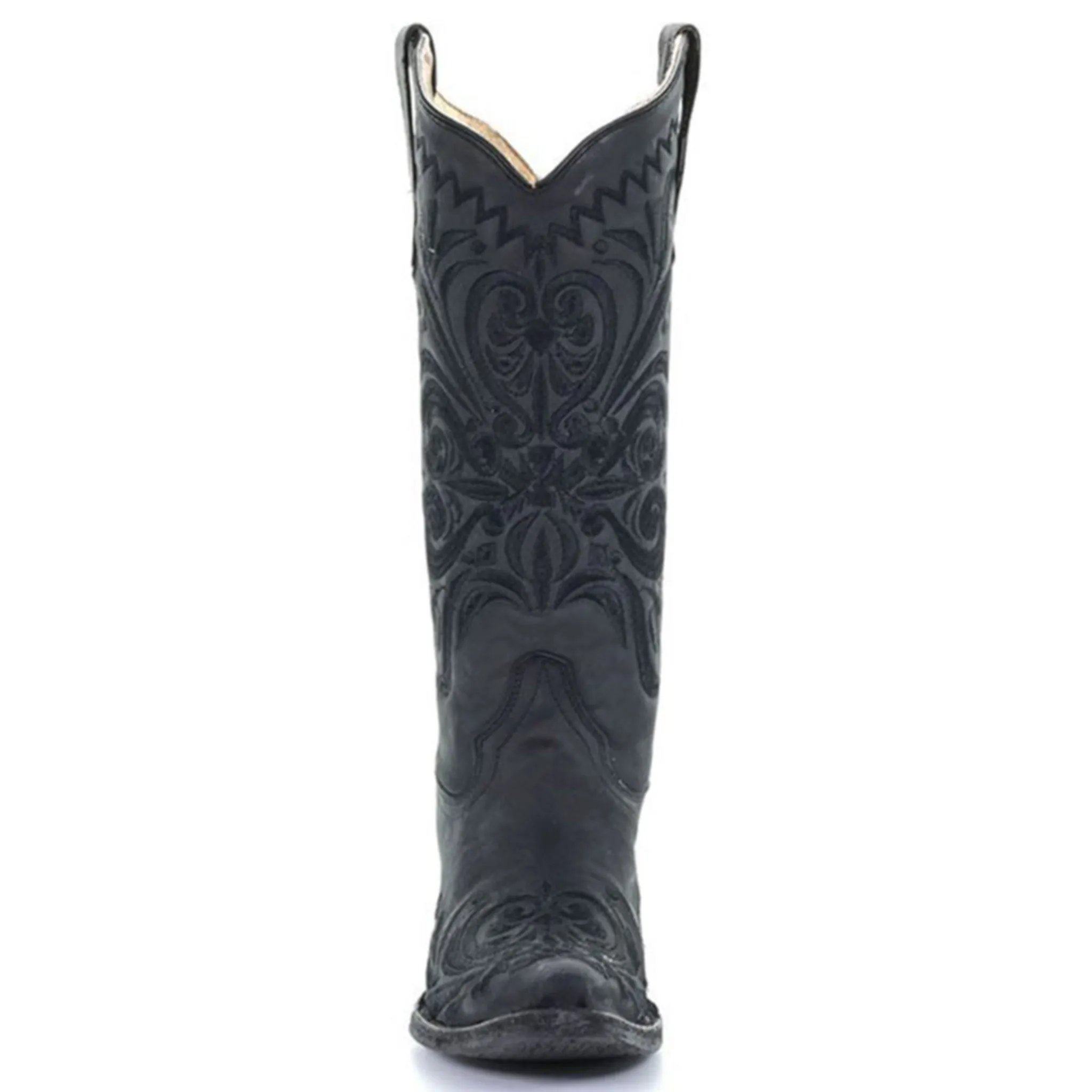 Circle G Women's Black Floral Snip Toe Boot by Corral sold by Western Edge product image thumbnail 4