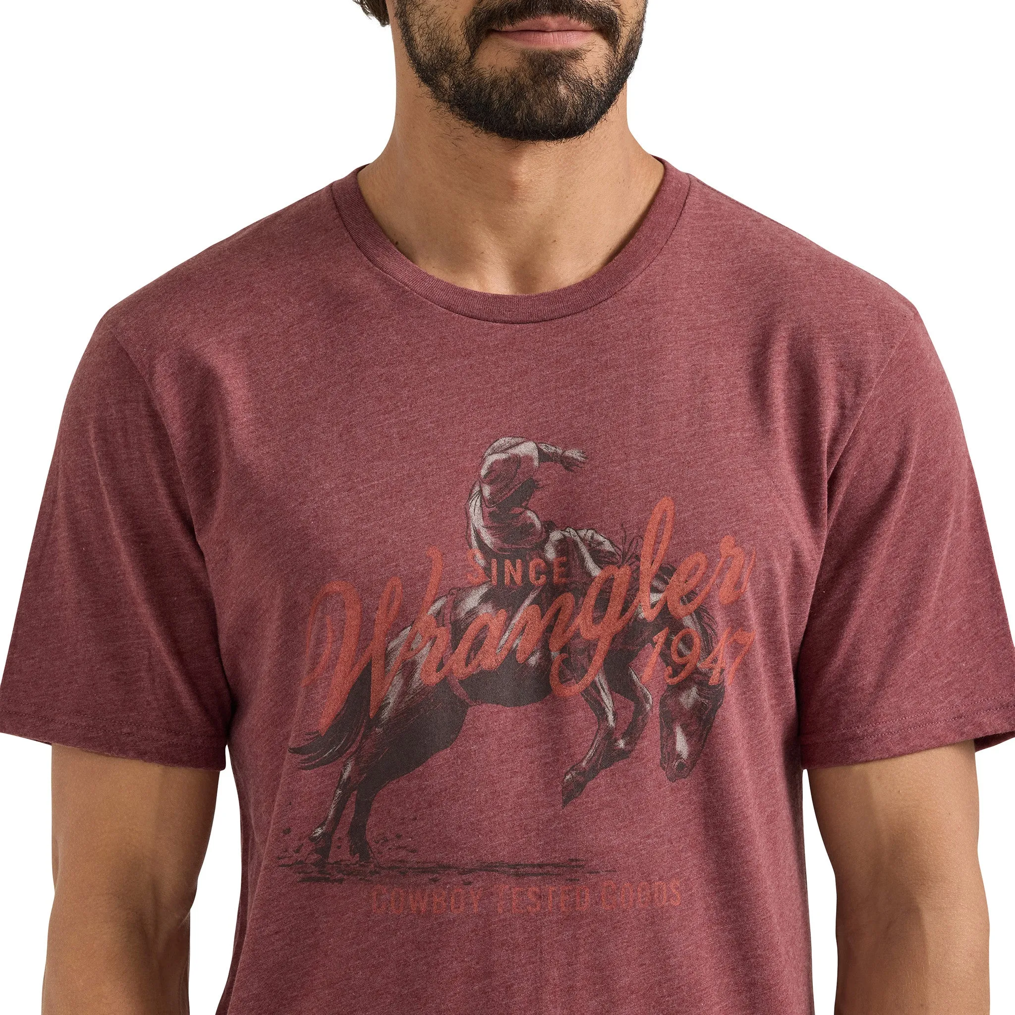 Wrangler Men's Buckinng Horse Graphic Tee sold by Western Edge product image thumbnail 3