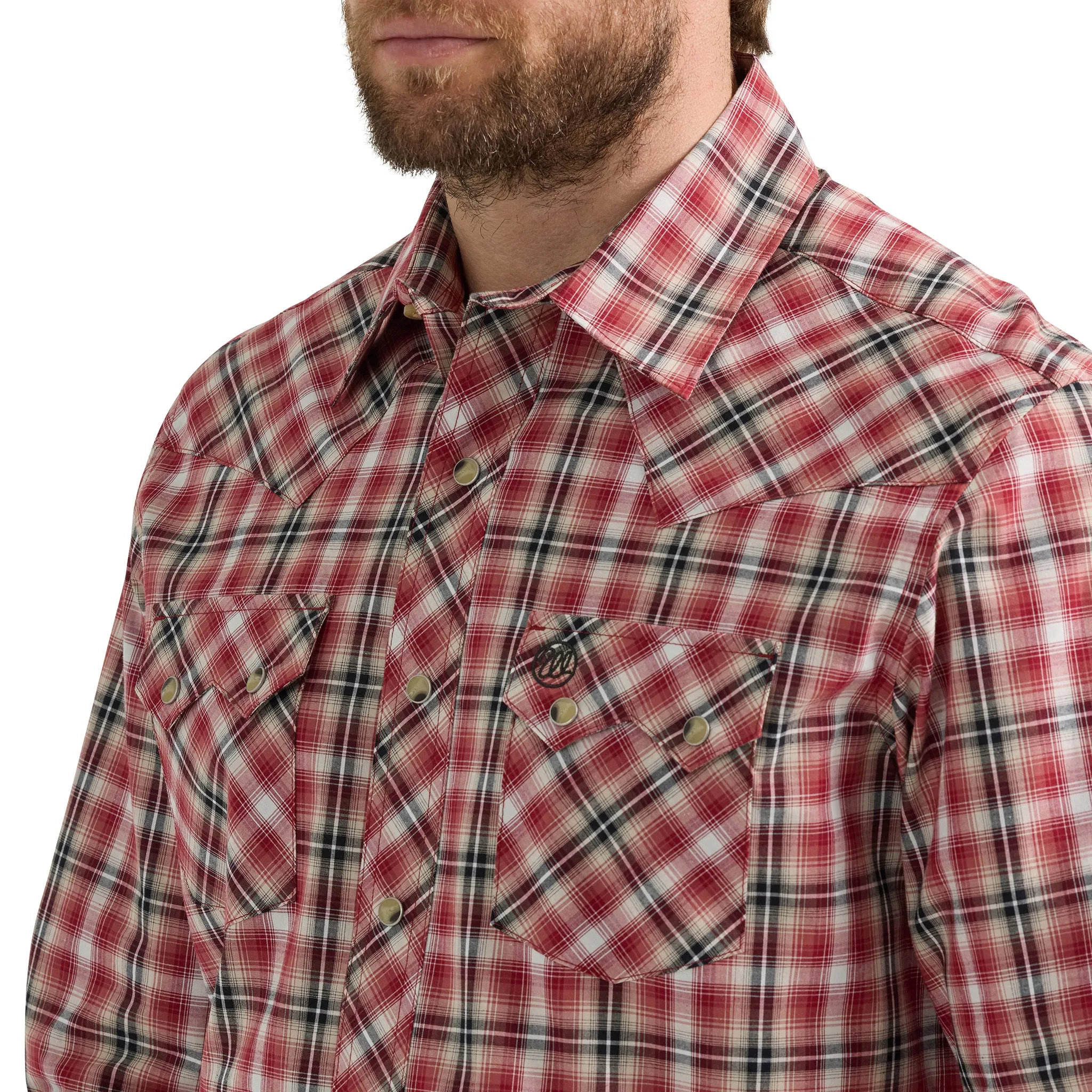 Wrangler Men's Retro Long Sleeve Sawtooth Snap Pocket Western Shirt sold by Western Edge product image thumbnail 3