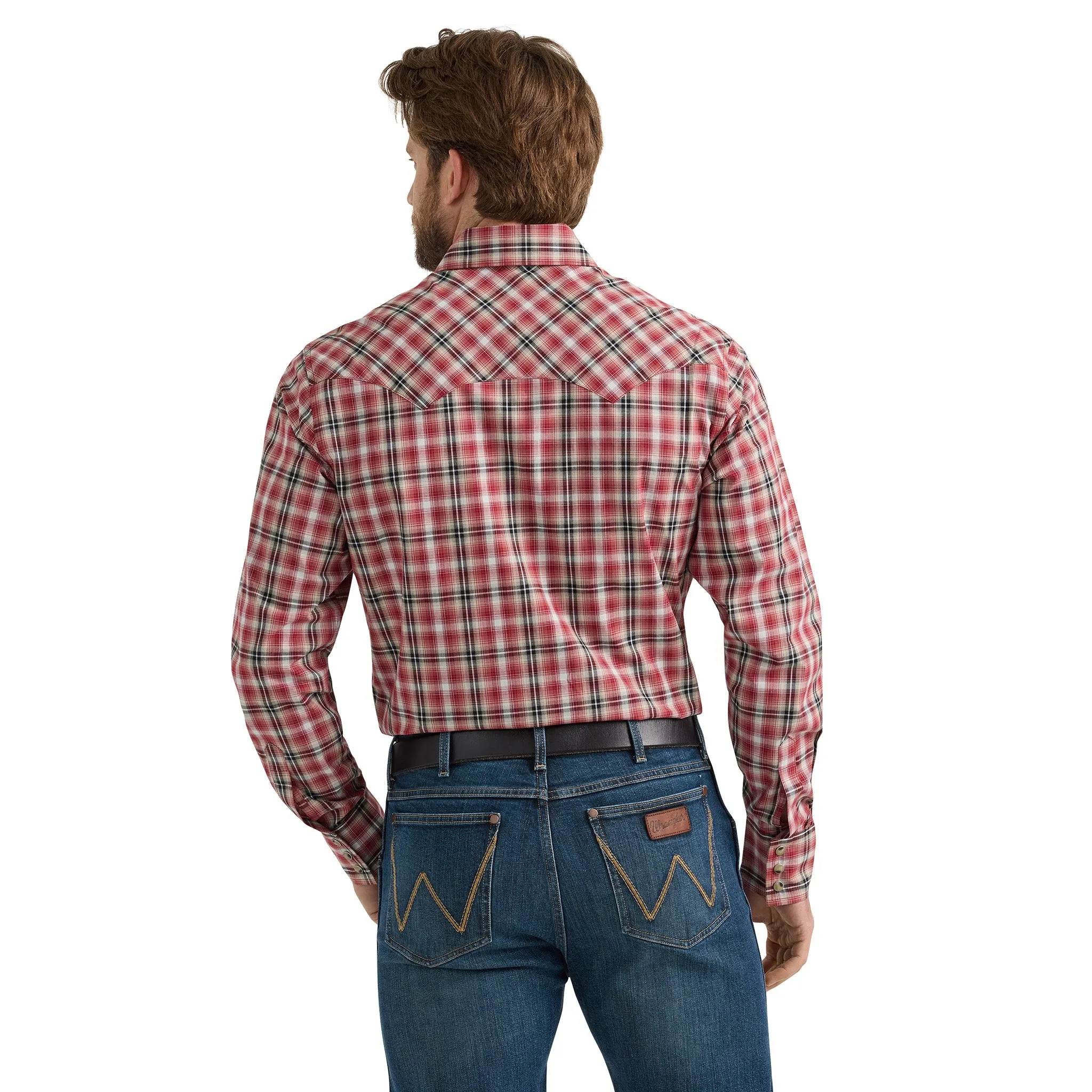 Wrangler Men's Retro Long Sleeve Sawtooth Snap Pocket Western Shirt sold by Western Edge product image thumbnail 2