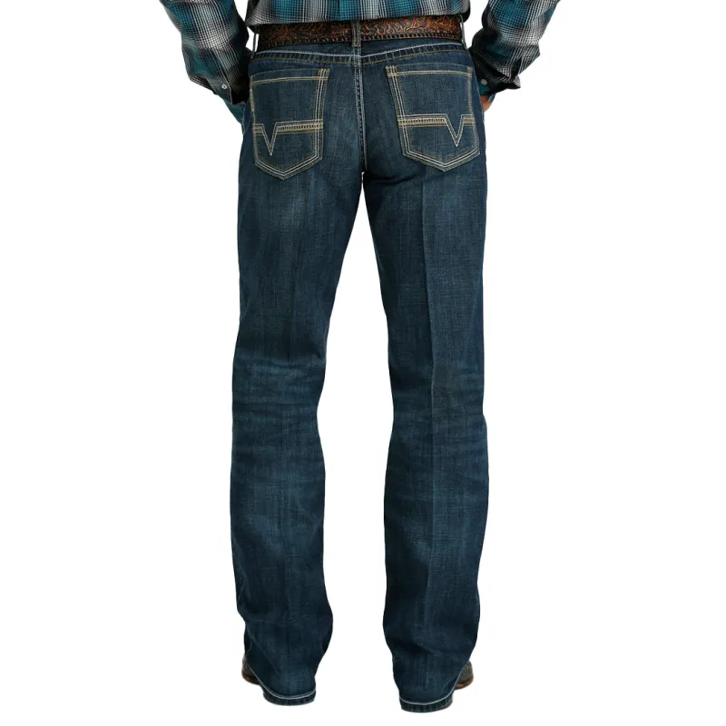Cinch Men's Grant Dark Stone Wash Jeans made by Cinch