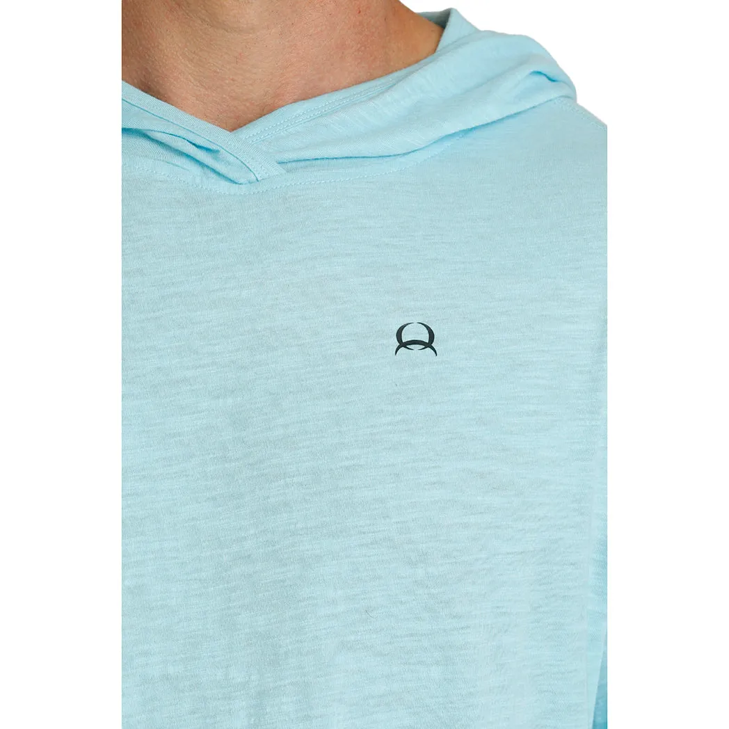 Cinch Men's Light Blue Aflex Hoodie sold by Western Edge product image thumbnail 2