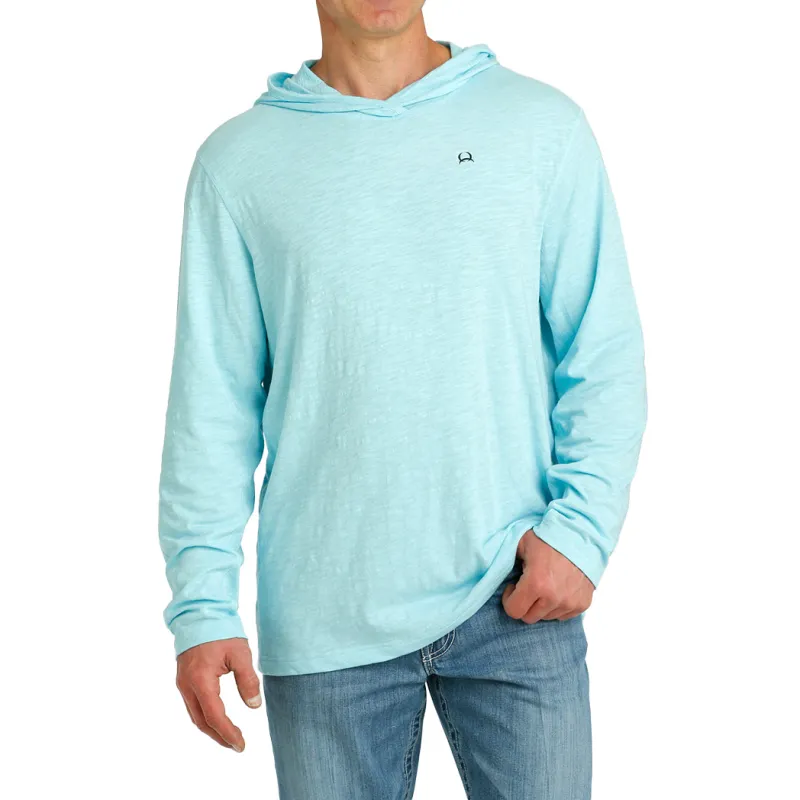 Cinch Men's Light Blue Aflex Hoodie sold by Western Edge