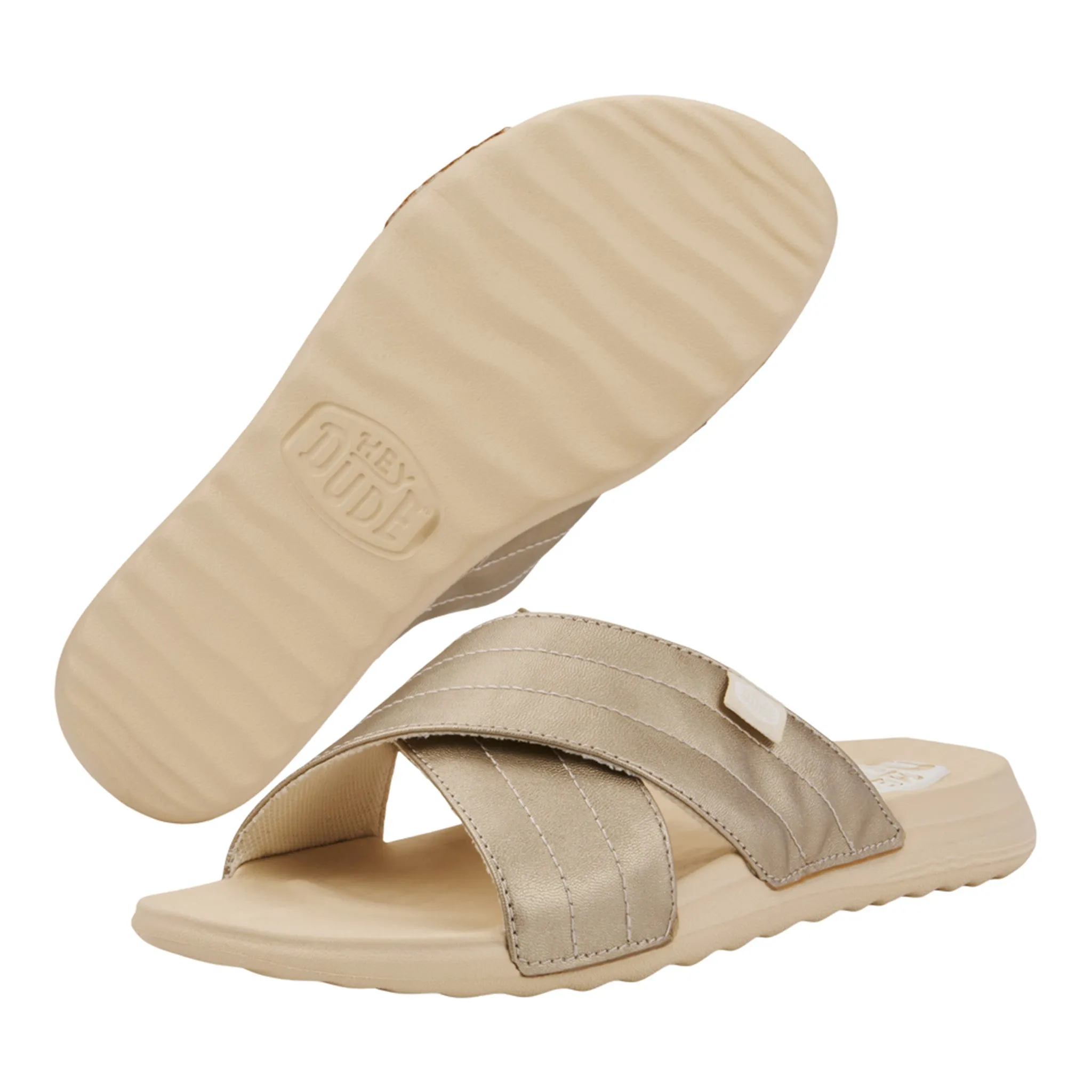 Hey Dude Women's Christi Slide Distressed Metallic sold by Western Edge product image thumbnail 3