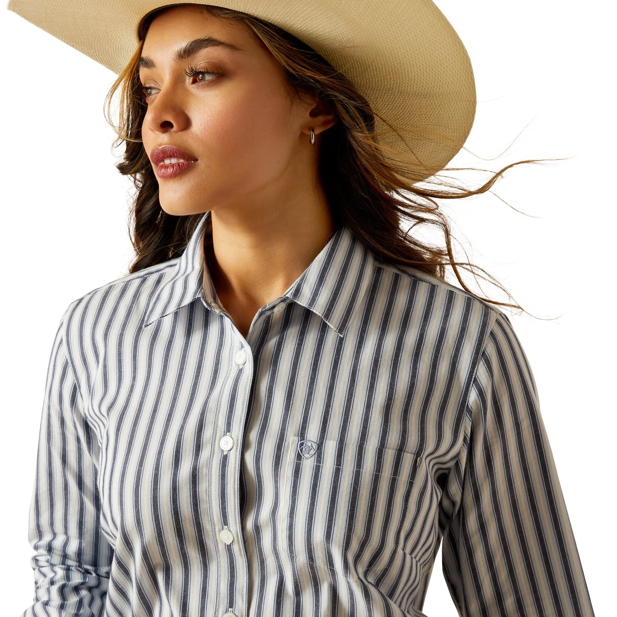 Ariat Women's Kirby Baja Stripe Long Sleeve sold by Western Edge product image thumbnail 2