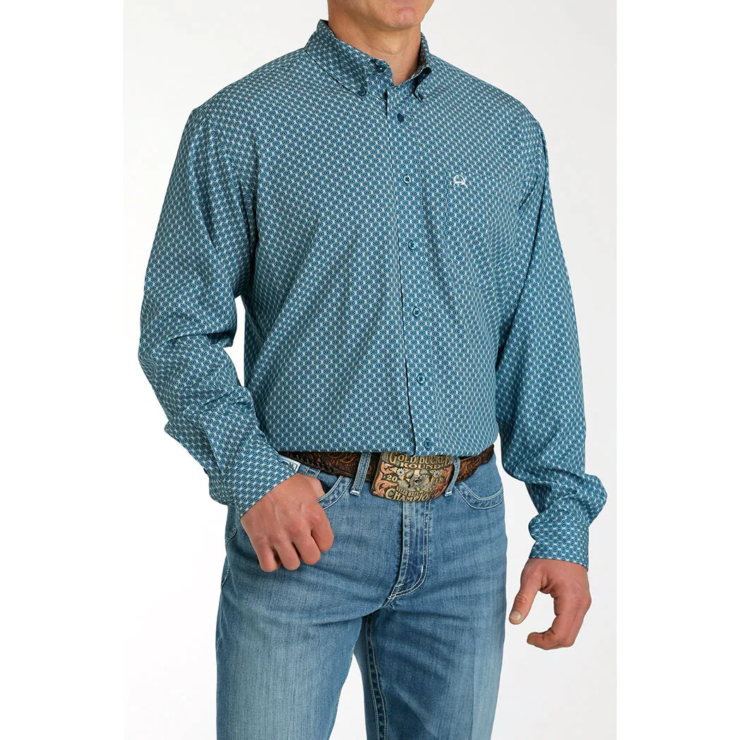 Cinch Men's ArenaFlex Teal Long Sleeve sold by Western Edge product image thumbnail 2