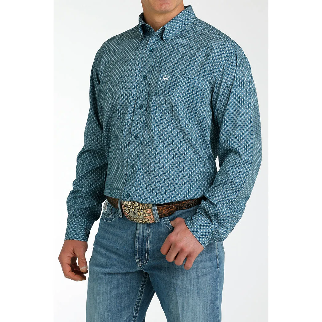 Cinch Men's ArenaFlex Teal Long Sleeve sold by Western Edge product image thumbnail 3