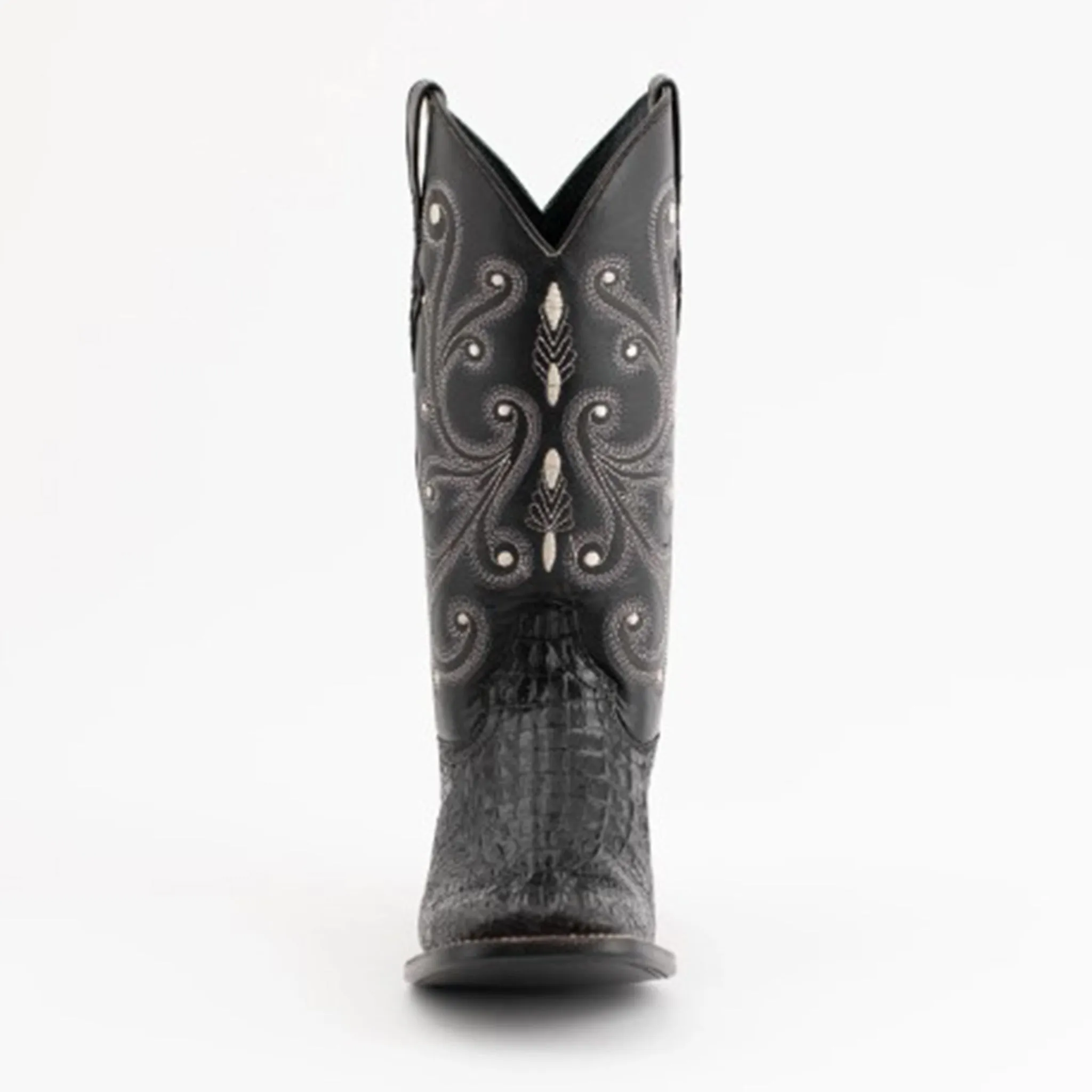 Ferini Men's Caiman Print Black Square Toe sold by Western Edge product image thumbnail 3