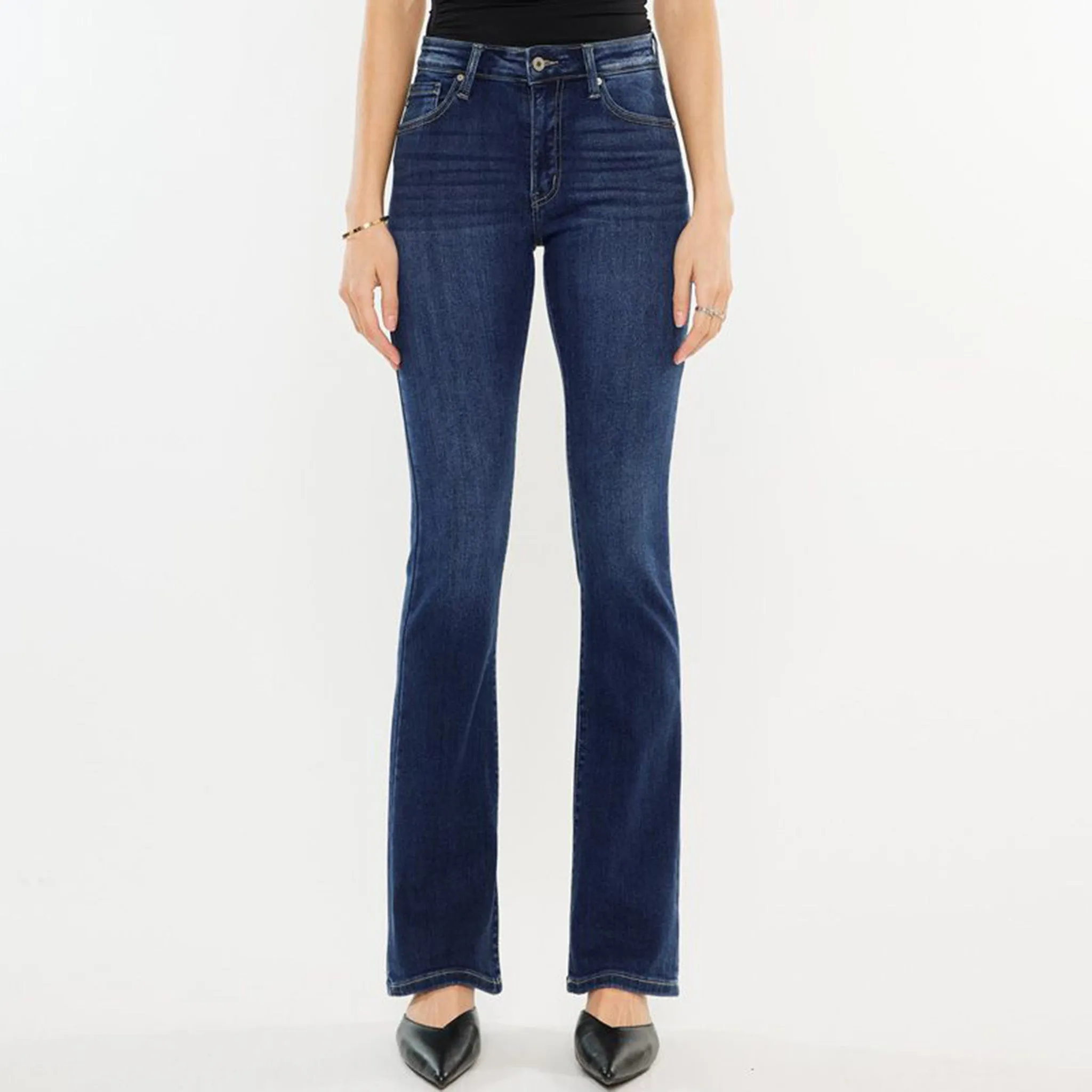 KanCan Women's Dark High Rise Boot Cut sold by Western Edge