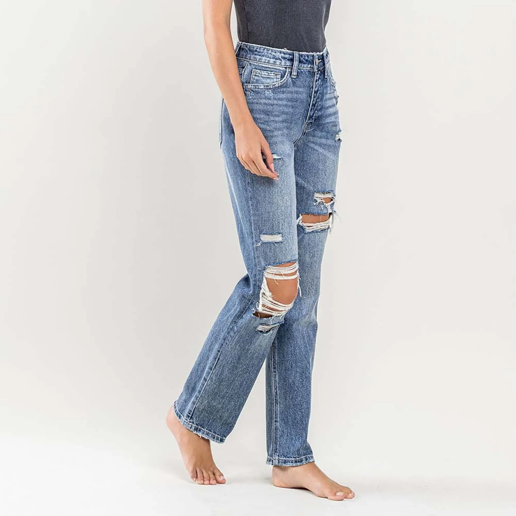 Flying Monkey Women's 90s Vintage Distressed Jean sold by Western Edge product image thumbnail 3