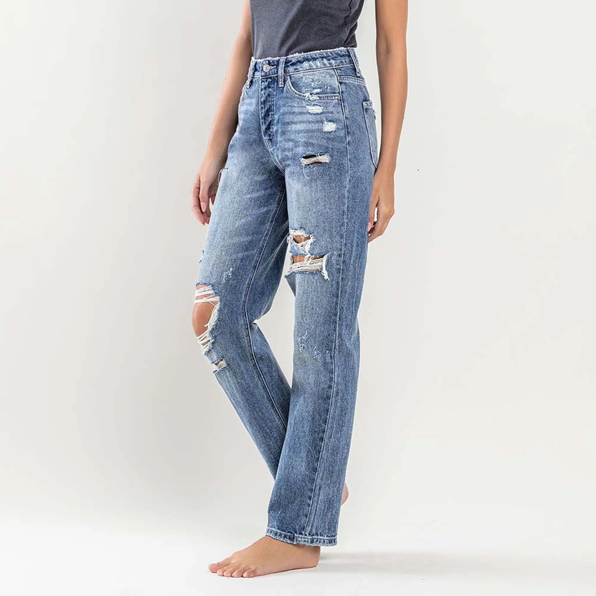 Flying Monkey Women's 90s Vintage Distressed Jean sold by Western Edge product image thumbnail 2