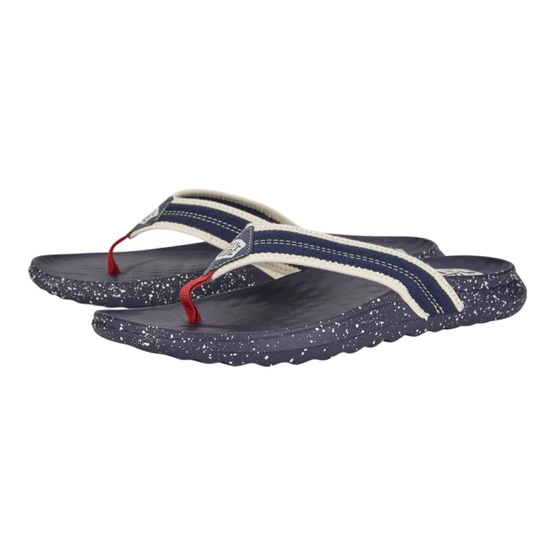 Hey Dude Myers Navy Americana Flip Flop sold by Western Edge