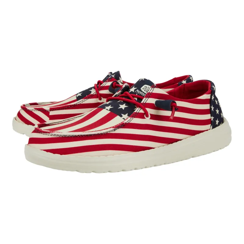 Hey Dude Wendy Americana Flag Shoes sold by Western Edge