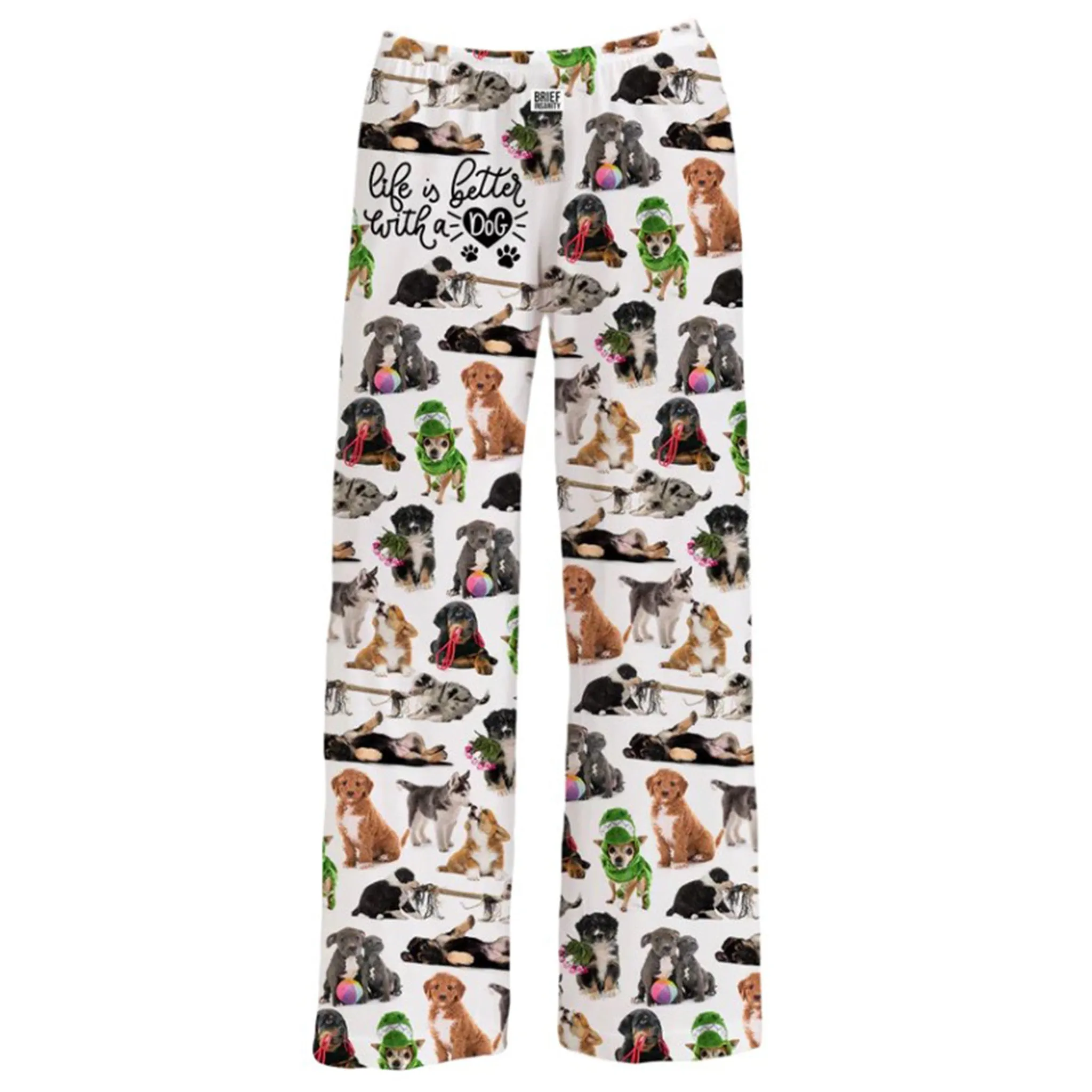 Brief Insanity Unisex Life Is Better Dog PJ Pants sold by Western Edge
