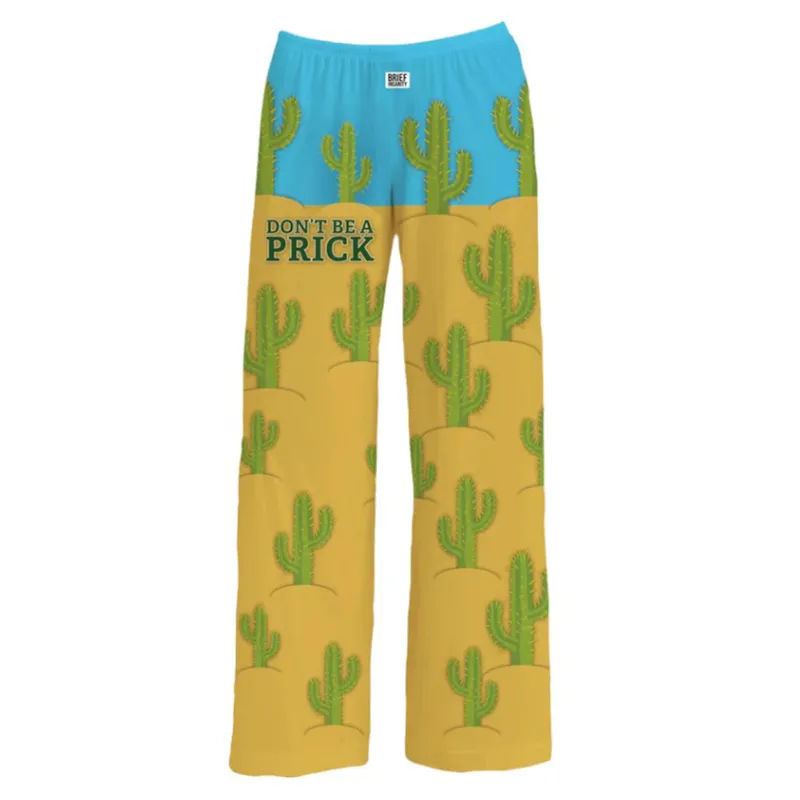 Brief Insanity Unisex Don't Be A Prick PJ Pants sold by Western Edge