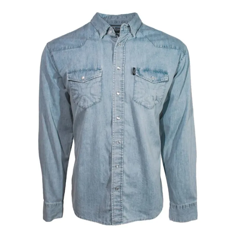 Hooey Men's Chambray Denim Long Sleeve sold by Western Edge