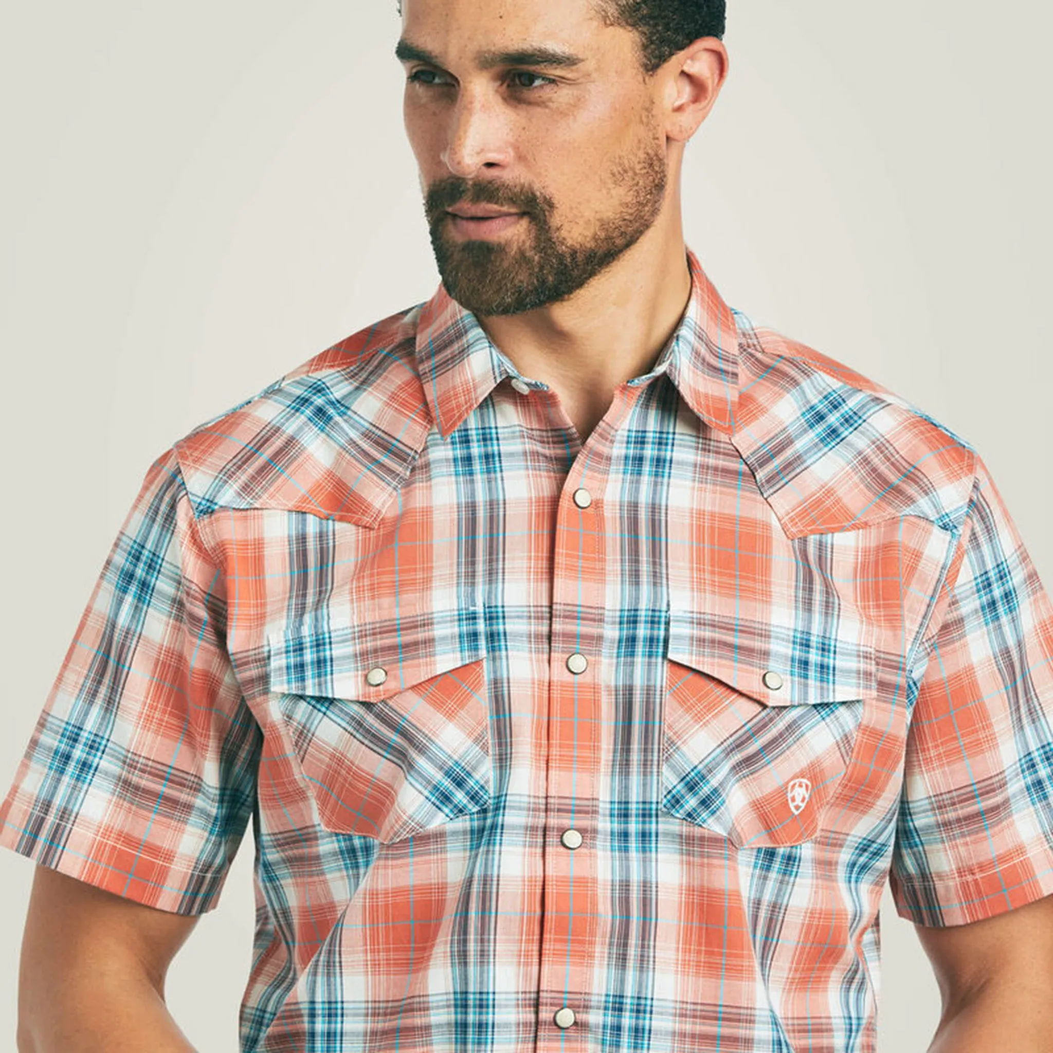 Ariat Men's Hawk Retro Fit Short Sleeve sold by Western Edge product image thumbnail 3