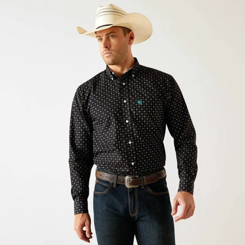 Ariat Men's Seth Black Shirt sold by Western Edge