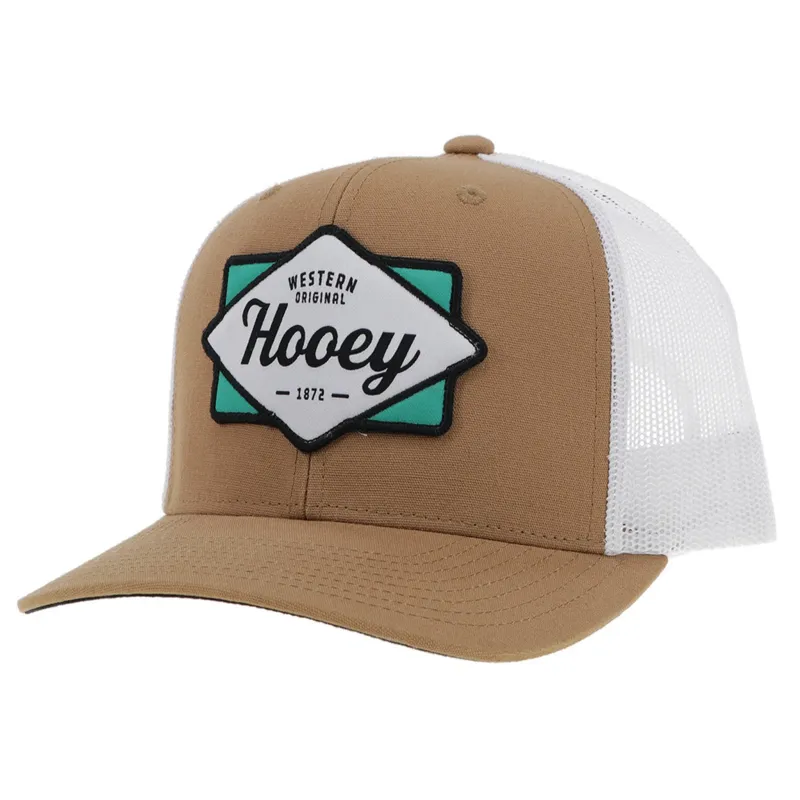 Hooey Tan & White Diamond Cap made by Western Edge