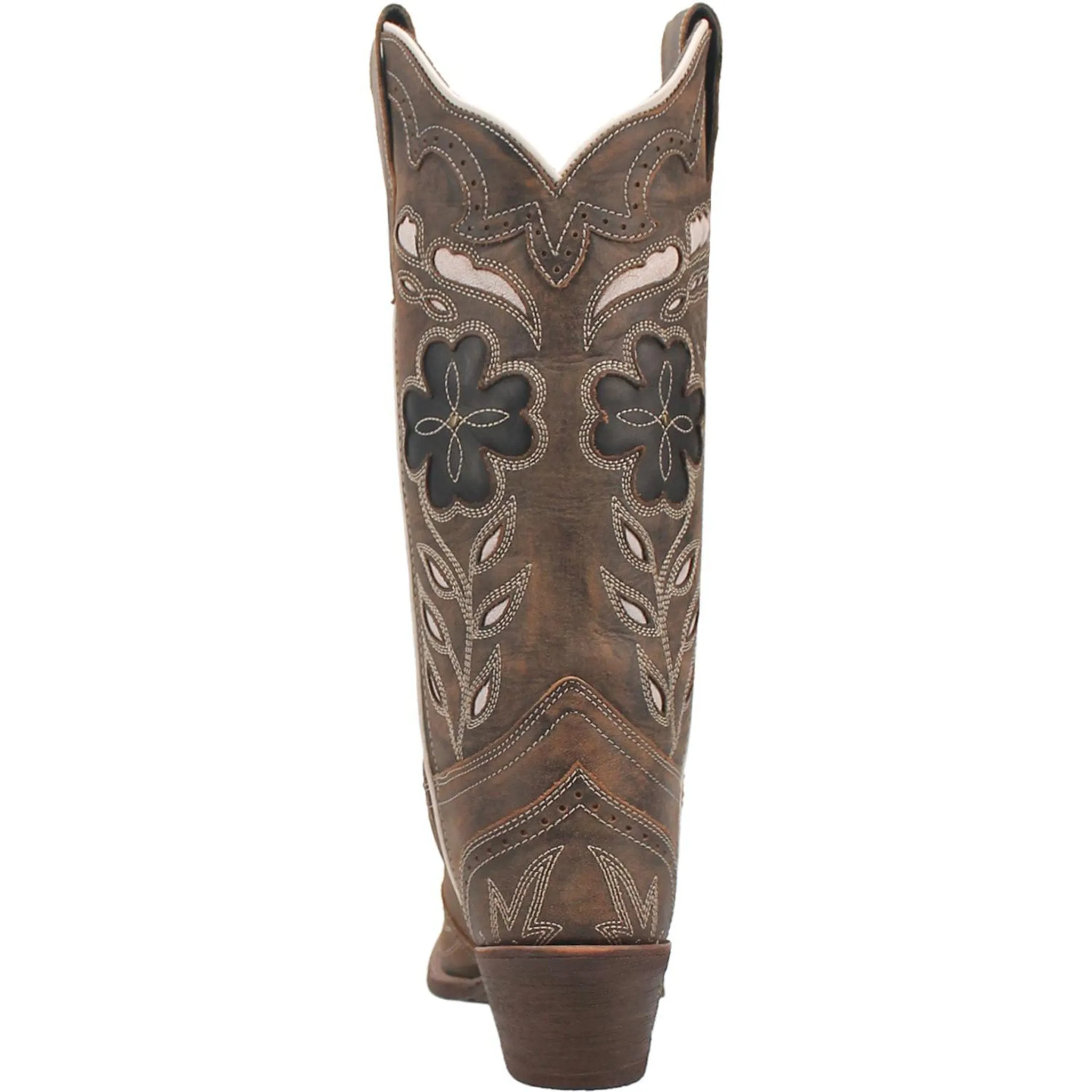 Laredo Women's Zuri Brown Floral Snip Toe Boots sold by Western Edge product image thumbnail 5